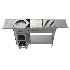® Forgeout Pro™ Sobalı Ve Izgaralı Taşınabilir Çantalı Katlanabilir 3mm Çelik Outdoor Mutfak Tezgahı
