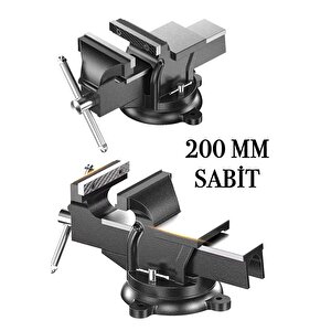 Germany Style Premium 200 Mm Çelik Kol Dövme Çelik Sabit Tezgah Masa Mengenesi