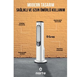 Narte Nt-hcf200 2000 W Uzaktan Kumandalı Kule Tipi Fanlı Isıtıcı Ve Soğutucu