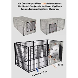 60cm X 120cm Yükseklik 60cm Üstü Kapalı Köpek Kafesi, Kedi, Tavşan, Çit, Kafes