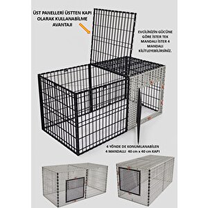 Leganest 60cm X 120cm Yükseklik 60cm Üstü Kapalı Köpek Kafesi, Kedi, Tavşan, Çit, Kafes