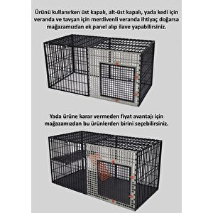 Leganest 60cm X 120cm Yükseklik 60cm Üstü Kapalı Köpek Kafesi, Kedi, Tavşan, Çit, Kafes