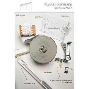 Kırık Beyaz Dikey Stor Perde