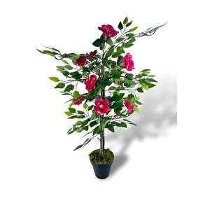 Yapay Ağaç Fuşya Nilüfer Ağacı 90cm