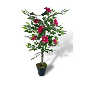 Yapay Ağaç Fuşya Nilüfer Ağacı 90cm