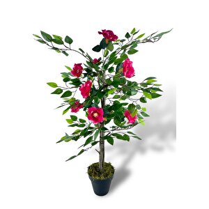 Yapay Ağaç Fuşya Nilüfer Ağacı 90cm