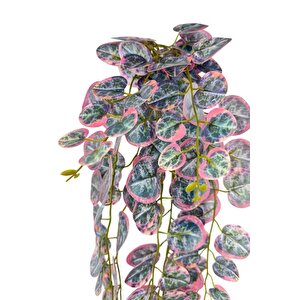 Yapay Çiçek Sarkan Lüx Okaliptus Pembe Rengi Yapay Sarmaşık 60*25cm