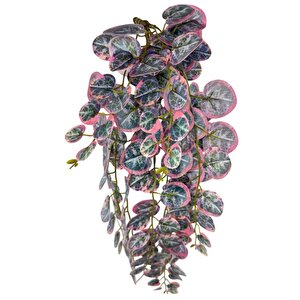 Yapay Çiçek Sarkan Lüx Okaliptus Pembe Rengi Yapay Sarmaşık 60*25cm
