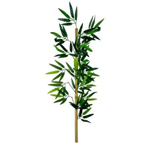 5li Set Yapay Bambu Sopası 10 Yapraklı 90cm Yapay Çiçek Bambu Duvarı Separatör Çiçeği Yapay Çiçek