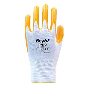Pn10 No:9 Polyester Astarlı Nitril Eldiven 288 Çift