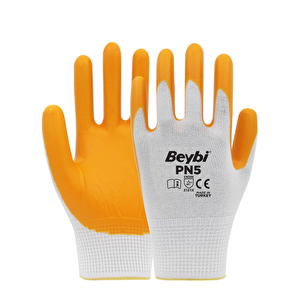Pn5 No:9 Polyester Astarlı Nitril Eldiven  288 Çift