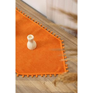 Ponponlu Runner 90x30,r-20k Turuncu