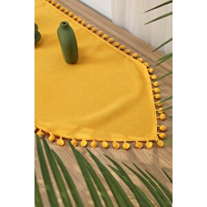 Ponponlu Runner 90x30,r-20k Sarı