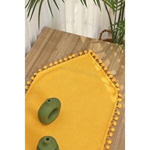 Ponponlu Runner 90x30,r-20k Sarı