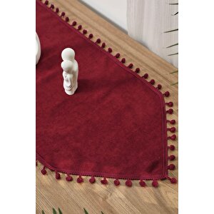 Ponponlu Runner 90x30,r-20k Bordo