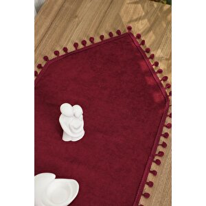 Ponponlu Runner 90x30,r-20k Bordo