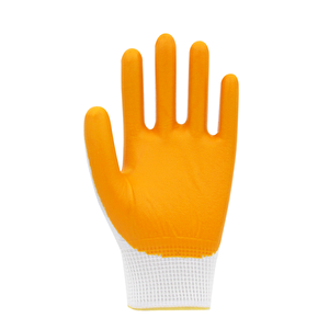 Pn7 No:10 Polyester Astarlı Nitril Eldiven Sarı 12 Çift