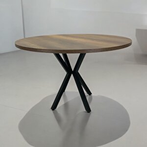 Yuvarlak Yemek Masası  Cevi̇z 100 Cm Çap