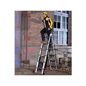 Çi̇ft Tarafli Teleskopi̇k Merdi̇ven 1.9 M - 6+6 Basamak