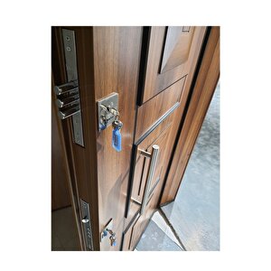 Çelik Kapi Ahşap Kaplama Çelik Kapi, Kabartmalı Model Daire Kapısı Sağ