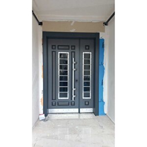 Çelik Kapı, Kabartmalı Model Apartman Giriş Kapısı Sağ Açılım