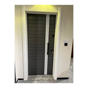 Çelik Kapı Antrasit Düz Model Çelik Kapı,tırnaklı Çelik Kapı, Çelik Kapı Sol Açılım