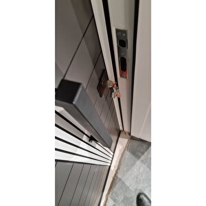 Çelik Kapı Antrasit Düz Model Çelik Kapı,tırnaklı Çelik Kapı, Çelik Kapı Sol Açılım