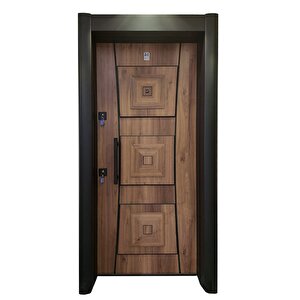 Çelik Kapı, Kabartmalı Model Daire Kapısı, Tırnaklı Sistem Çelik Kapı Sağ Açılım