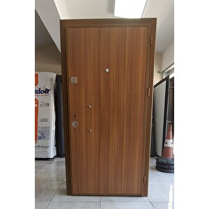 Eskitme Görünüm Çelik Kapı, Ahşap Desenli Daire Kapısı, Çelik Kapı Sol Açılım