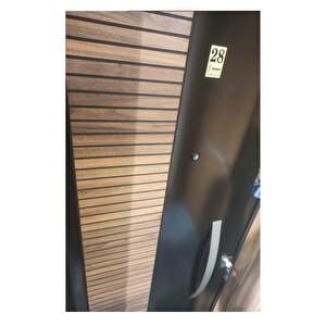 Celik Kapi Ahşap Kaplama Kasalı Kabartmalı Model Daire Kapısı, Çelik Kapı, Villa Kapısı Sol