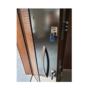 Celik Kapi Ahşap Kaplama Kasalı Kabartmalı Model Daire Kapısı, Çelik Kapı, Villa Kapısı Sol
