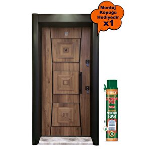 Çelik Kapı, Kabartmalı Model Daire Kapısı, Tırnaklı Çelik Kapı Sol Açılım