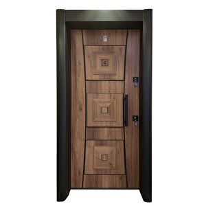 Çelik Kapı, Kabartmalı Model Daire Kapısı, Tırnaklı Çelik Kapı Sol Açılım
