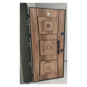 Çelik Kapı, Kabartmalı Model Daire Kapısı, Tırnaklı Çelik Kapı Sol Açılım