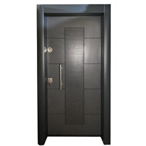 Çelik Kapı, Tırnaklı Çelik Kapı, Daire Kapısı, Çelik Kapı, Ahşap Desenli Kapı Sol Açılım