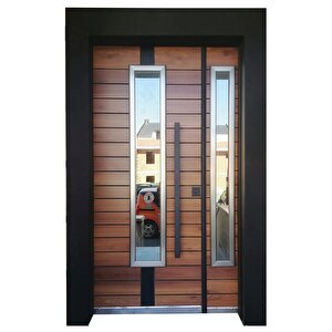Celik Kapi Villa Kapısı, Apartman Giriş Kapısı Saruhan Desen Düz Model
