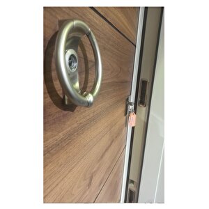 Celik Kapı Tırnaklı Sistem Beyaz Statik Kasalı Düz Model Daire Kapısı, Çelik Kapı Sağ Açılım