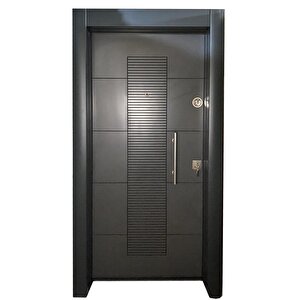 Çelik Kapı, Tırnaklı Çelik Kapı, Daire Kapısı, Çelik Kapı, Ahşap Desenli Kapı Sol Açılım