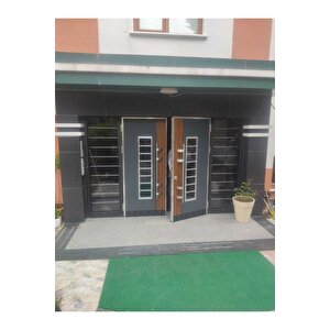 Çelik Kapı, Bina Giriş Kapısı Apartman Kapısı Dış Cepheye Uygun Bina Kapıları Sağ Açılım
