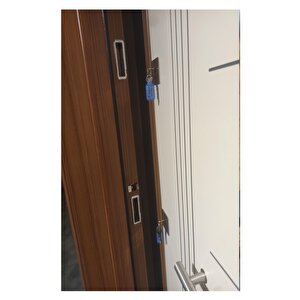 Çelik Kapı Modelleri Ahşap Kaplama Kasa Villa Kapısı Düz Model Daire Kapısı Sağ Açılım