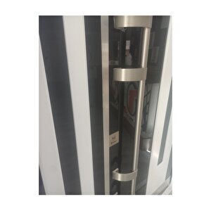 Beyaz Çelik Kapı Çelik Kapı Modelleri Beyaz Renk Kasalı Villa Kapısı Bina Giriş Kapısı Sağ Açılım