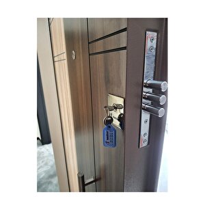 Çelik Kapı, Tırnaklı Daire Kapı Düz Model Statik Kasalı Tanganika Daire Kapısı Sağ Açılım