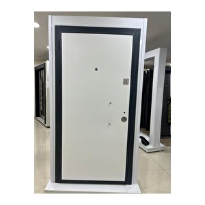 Çelik Kapı, Beyaz Renk, Statik Kasa, Tırnaklı Sistem, Daire Kapısı, Sağ Açılım