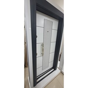 Çelik Kapı, Beyaz Renk, Statik Kasa, Tırnaklı Sistem, Daire Kapısı, Sağ Açılım