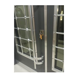 Apartman Giriş Kapısı Modelleri, Özel İmalat Antrasit Apartman Giriş Kapıları