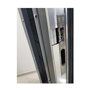 Apartman Giriş Kapısı Modelleri, Özel İmalat Antrasit Apartman Giriş Kapıları