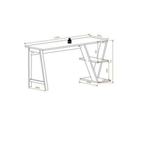 Lagomood  Olivia Çalışma Masası  120 Cm  Beyaz Meşe