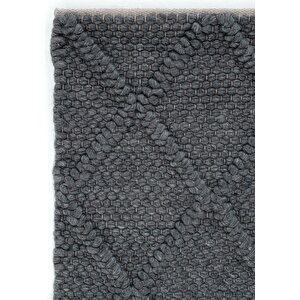 Cool Halı Elegance 01 Antrasit Yün Halı Salon Halısı Koridor Halı Yolluk El Dokuma Halı Örgü El Halı