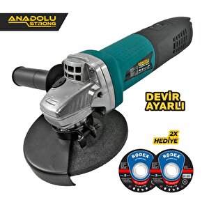 Ans1006 Devir Ayarlı Spral Taşlama 1100 Watt 125 Mm Disk Çapı 2 Adet Disk Hediye