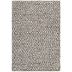 Elegance Kahve Yün Halı Natural Salon Koridor Halı Yolluk El Dokuma Halı Örgü El Halısı 80x150 cm